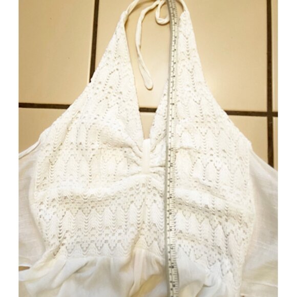 Feminine, white halter dress from Cozumel, Mexico. Size M. NEVER WORN. - Picture 7 of 8